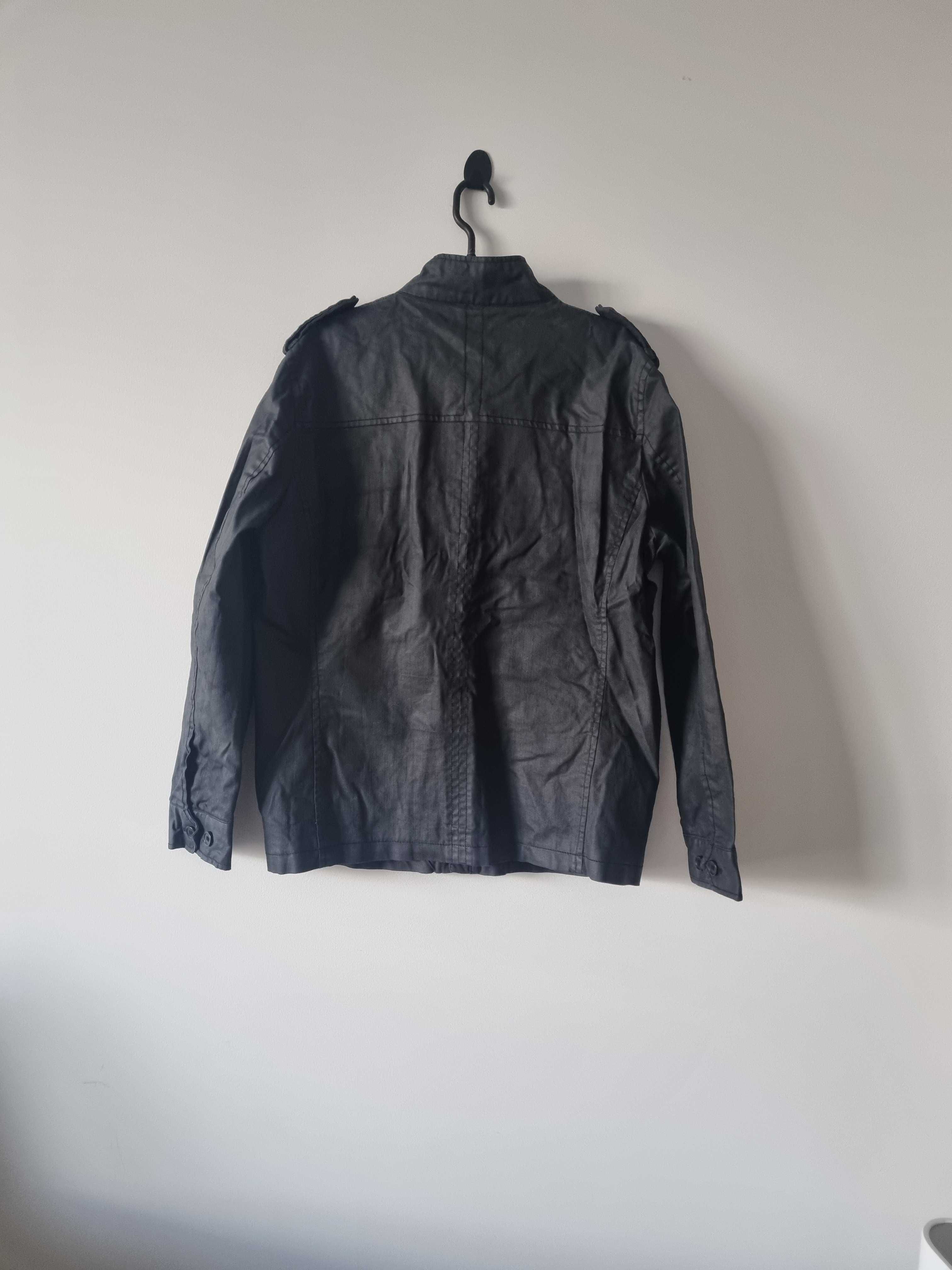 Męska szara kurtka wiosenna przejściowa H&M L kurtka na wiosnę
