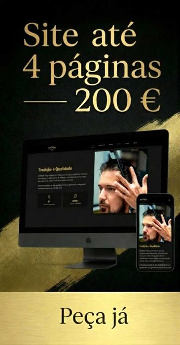 Website Profissional – domínio 1 ano + certificado SSL.