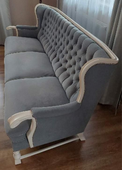 Sofa i 2 fotele w stylu Ludwika po renowacji do negocjacji