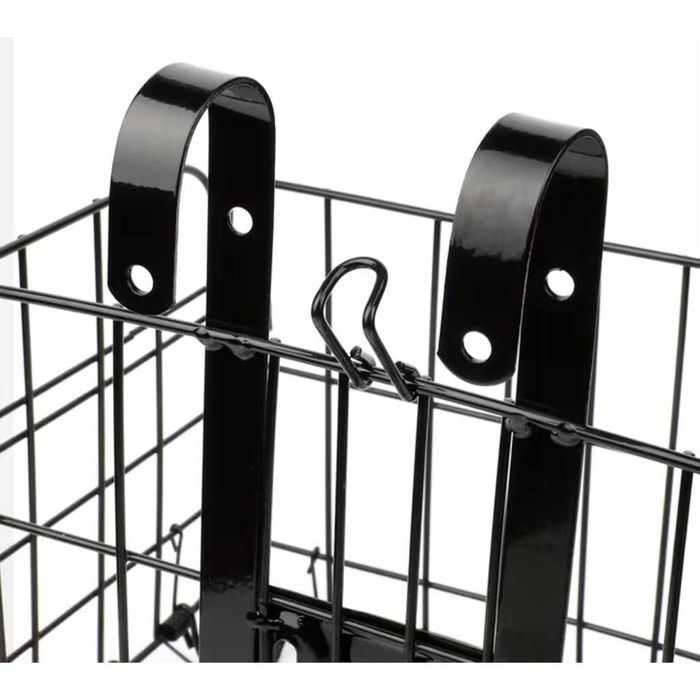 Koszyk Rowerowy na Kierownicę Roweru Metalowy Duży Składany + GRATIS !