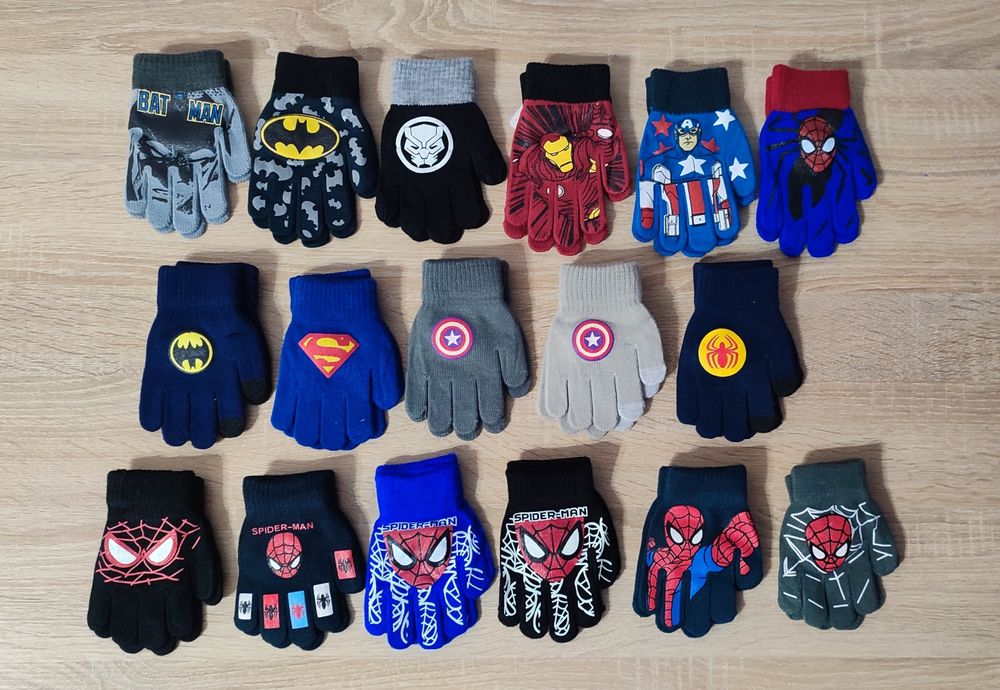 Рукавички дитячі (перчатки) Супергерої 13-15см