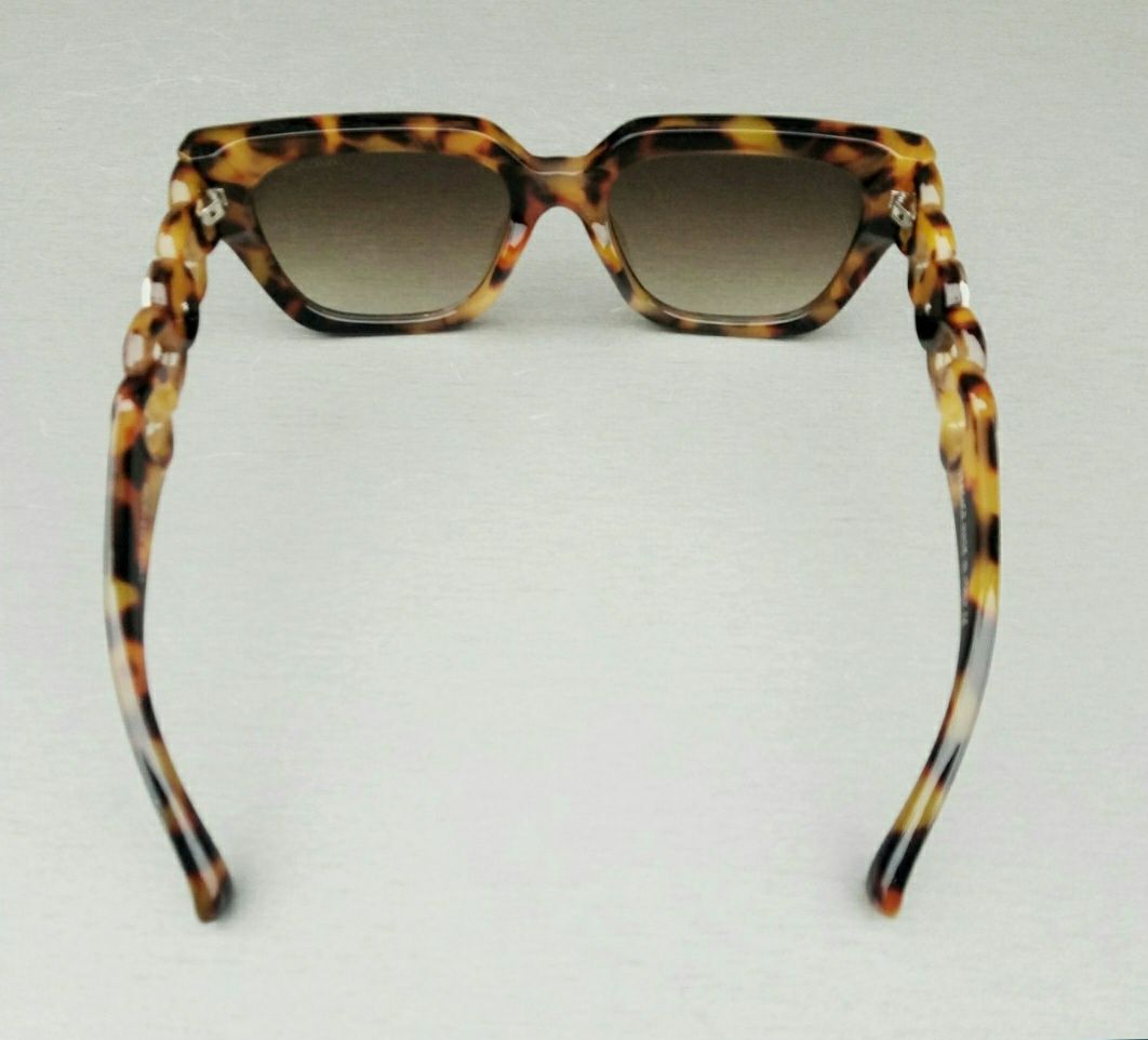Versace модные женские очки коричневые тигровые с градиентом