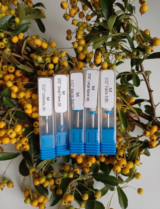 Ceramiczne frezy do paznokci, zestaw 5 sztuk