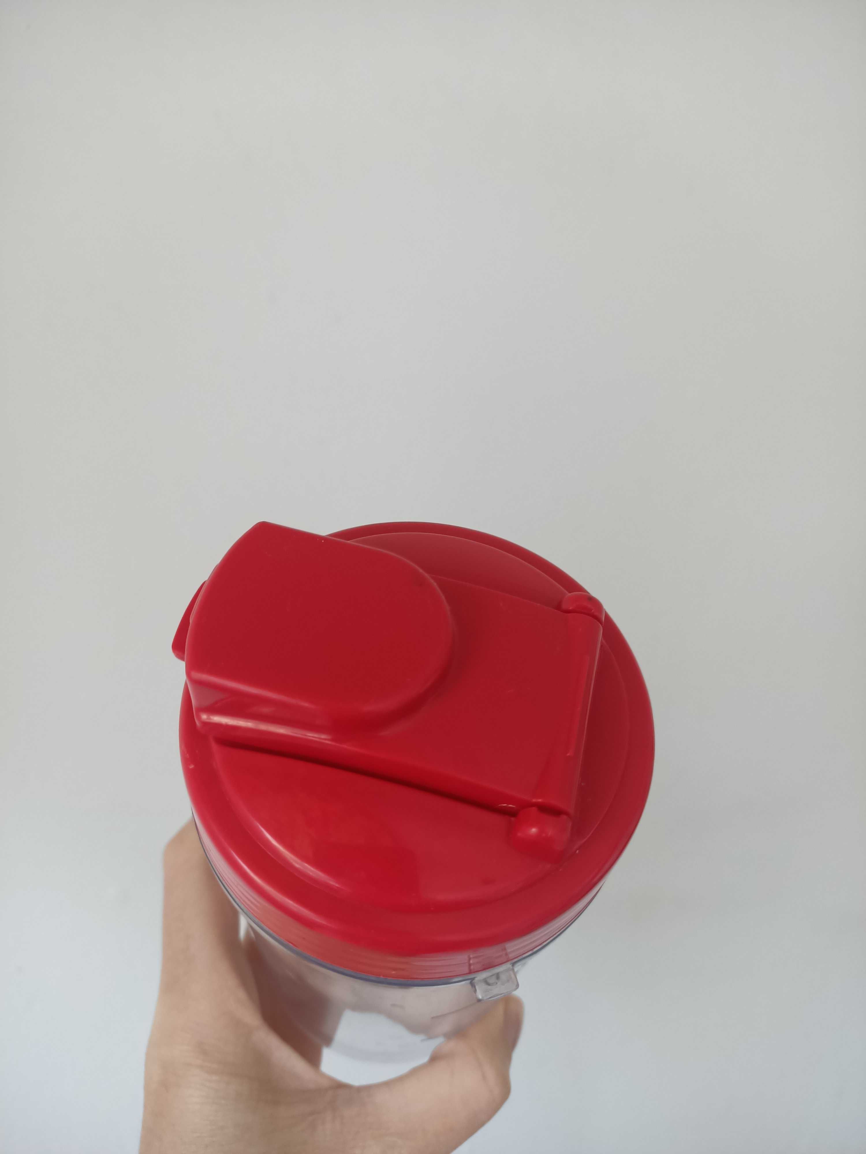 Bidon opakowanie na smoothie zestaw 2 z zakrętką shaker 600 ml 300 ml