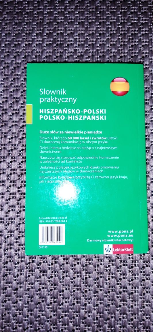 Słownik  praktyczny hiszpańsko-polski polsko-hiszpański