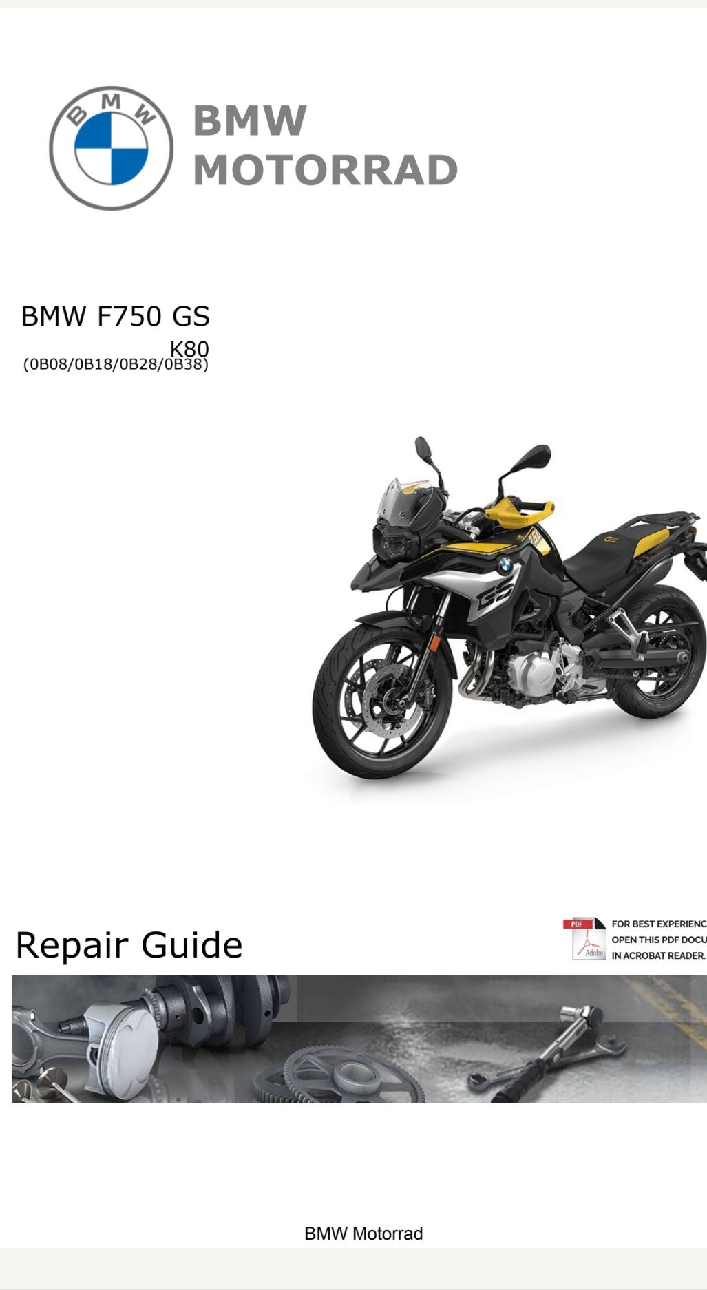 Manual bmw f750gs