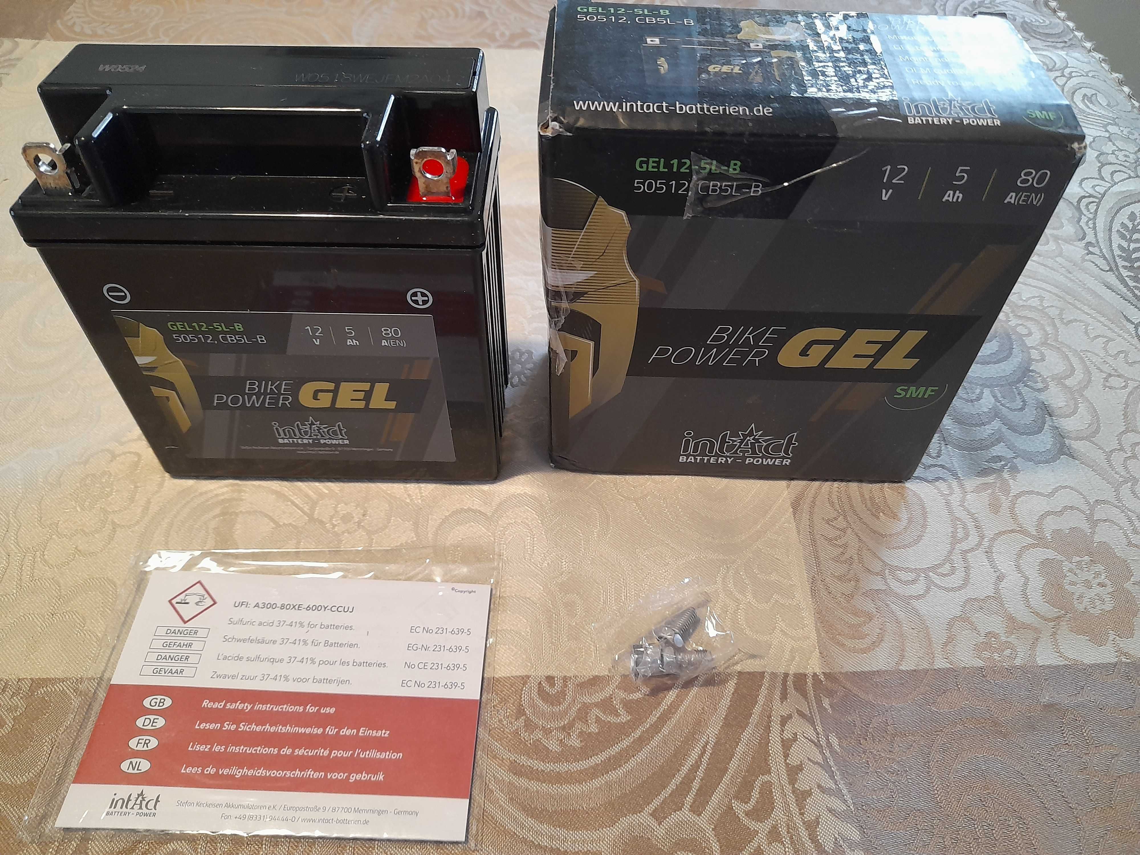 Bike-Power GEL12-5L-B akumulator żelowy