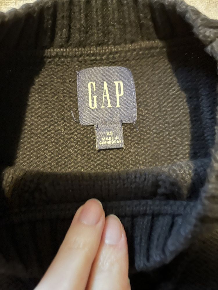 Damski sweter GAP bawełniany czarny rozm xs