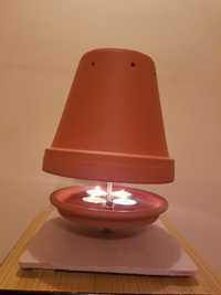 Lampka ogrzewacz konwekcyjny na podgrzewacze z doniczek