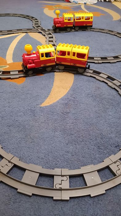 Конструктор ЖД Залізна Дорога M 0440 аналог лего дупло / Lego Duplo