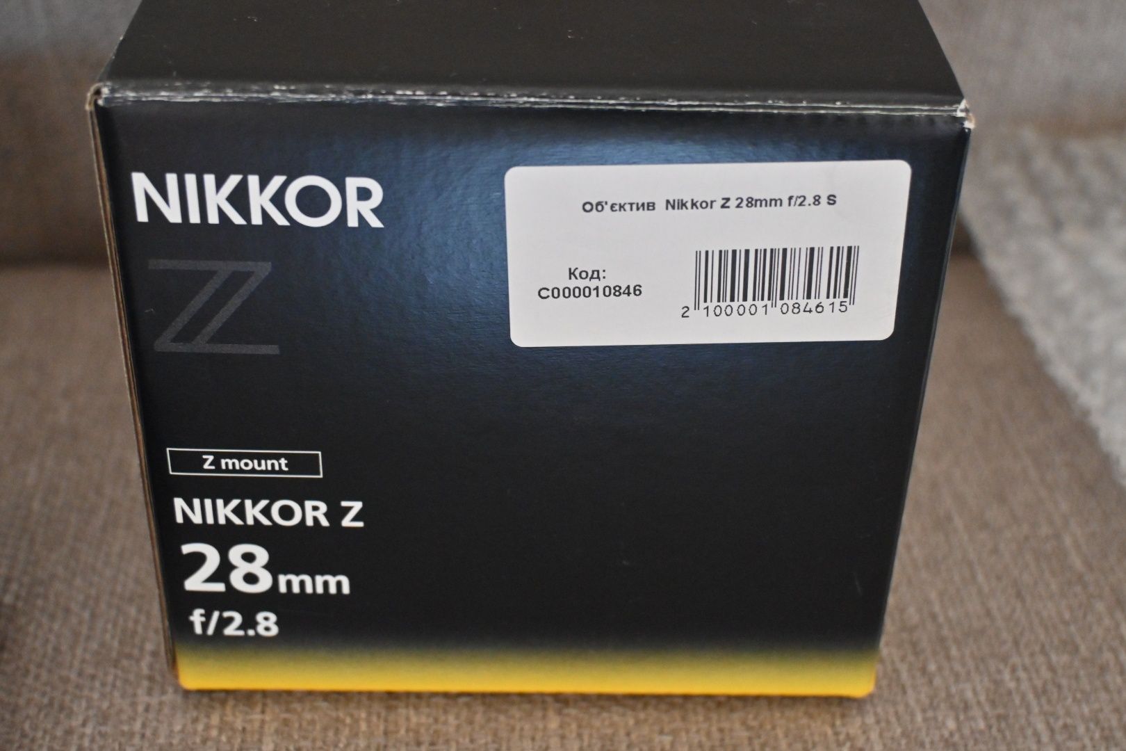 Объектив Nikon Nikkor Z 28mm f/2.8. Стан нового. На гарантии