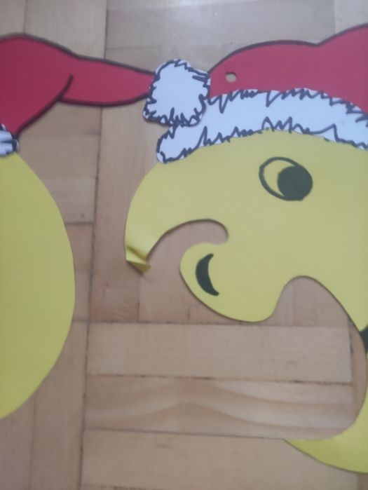 Mikołajkowa dekoracja do przedszkola do zawieszenie przy suficie