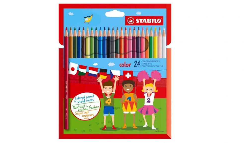 Kredki Color 24 kolory STABILO Stabilo pudełko,18x17,5x0,9 cm