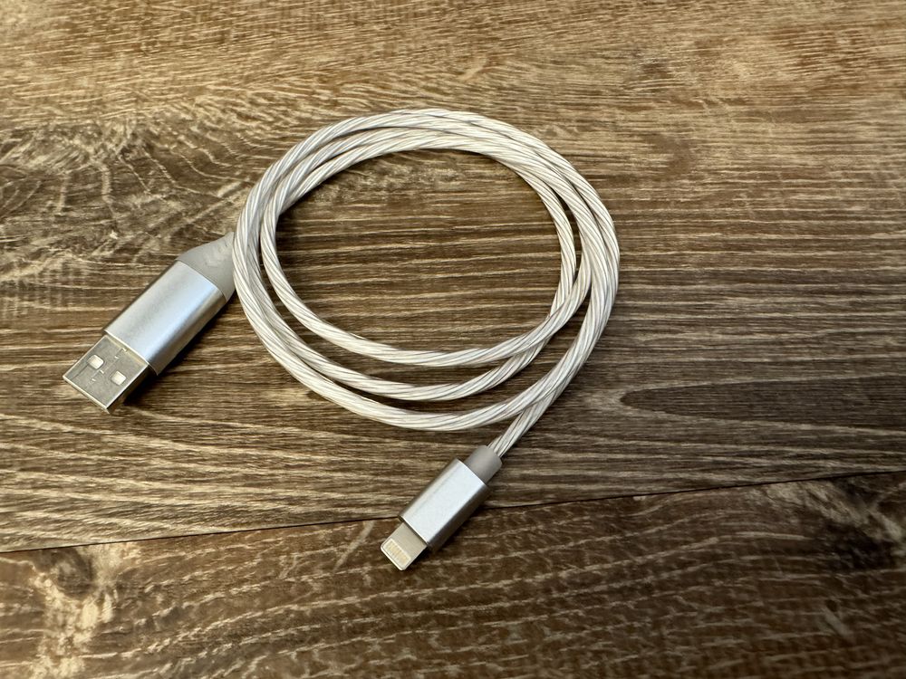 Kabel Iphone USB lightning świecący LED 100 cm