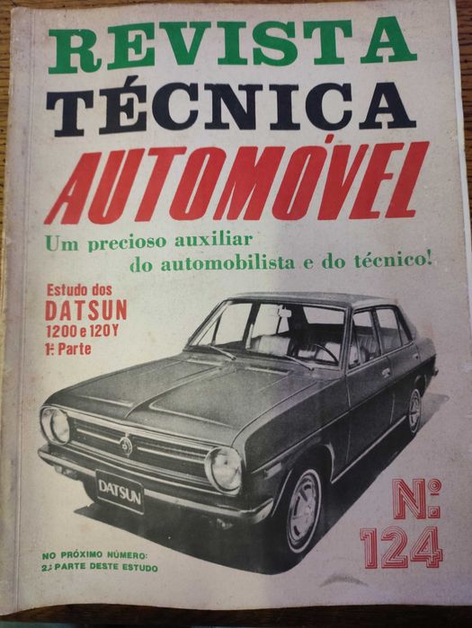 Revista Técnica Automóvel número 124 Datsun 1200 e 120Y de 1976
