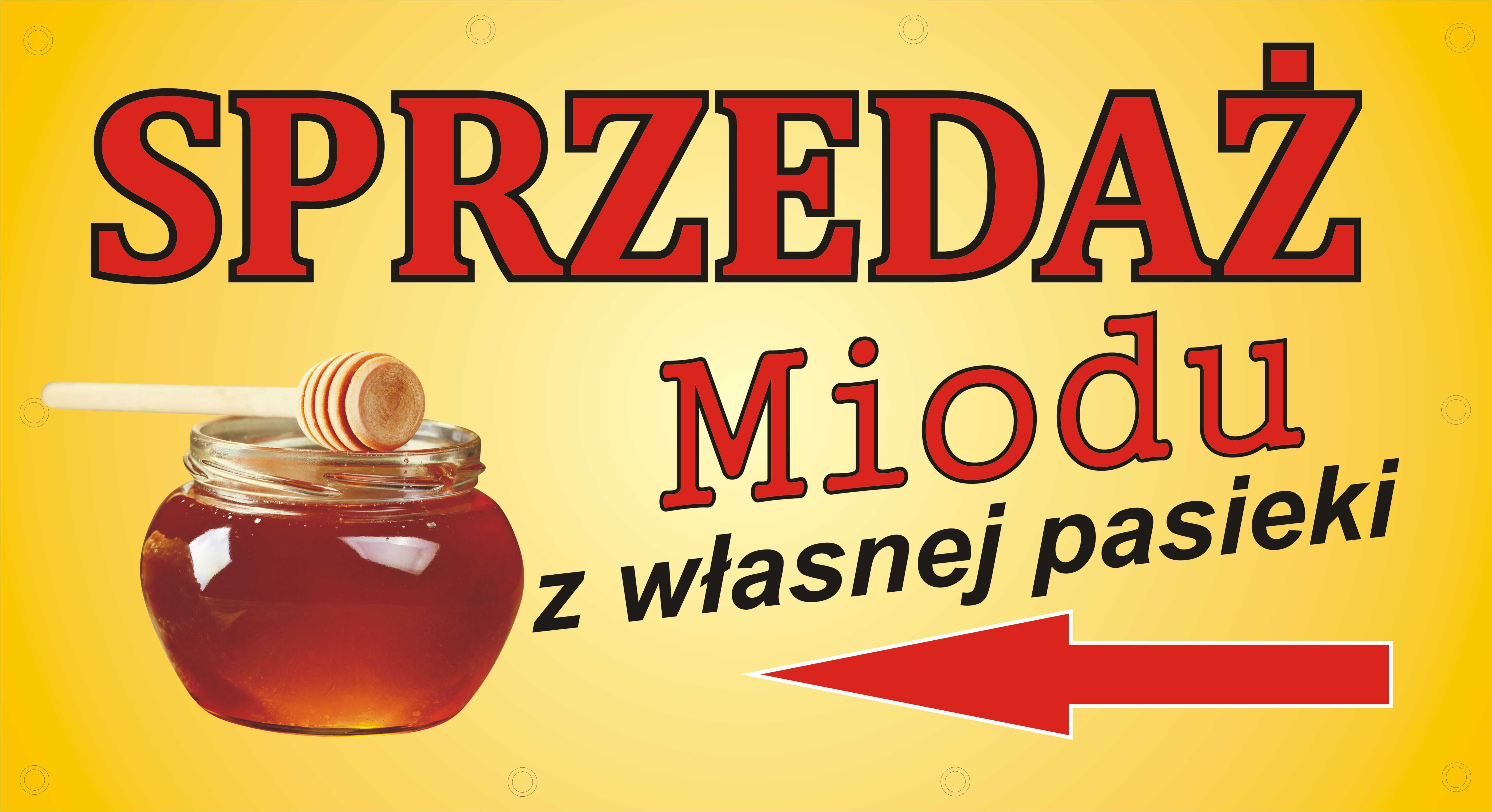 Baner Miód sprzedaż miodu reklama Ciechanów szybka wysyłka