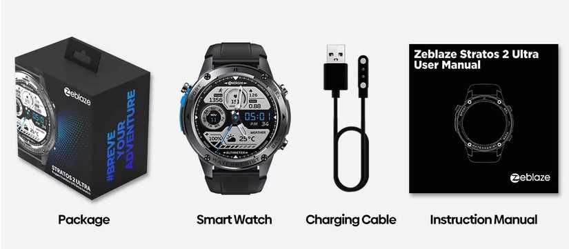 Zeblaze stratos 2 ultra  black