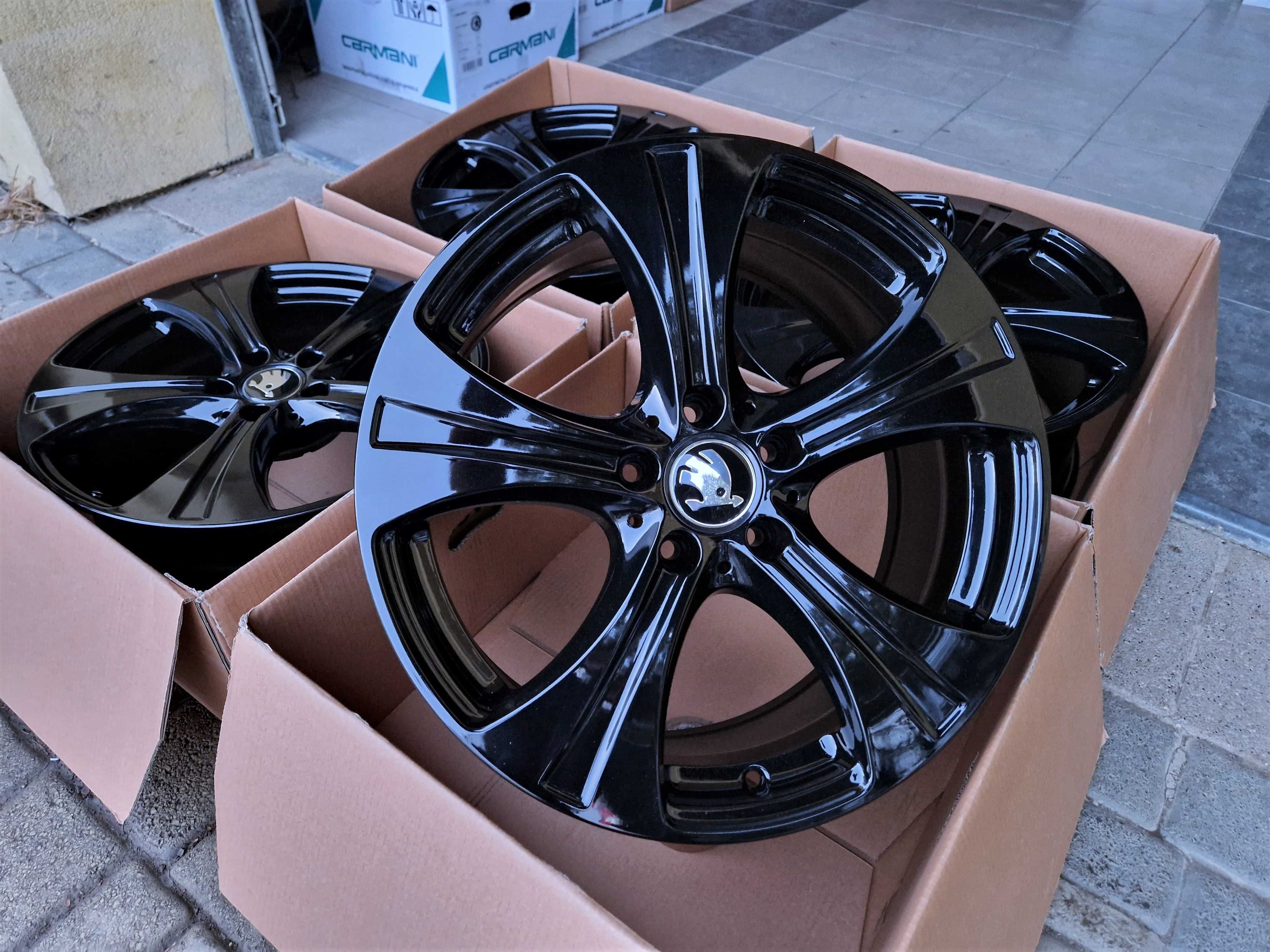 Alufelgi 18 5x112 Skoda Octavia Superb Kodiaq Karoq Czarne ! 630#