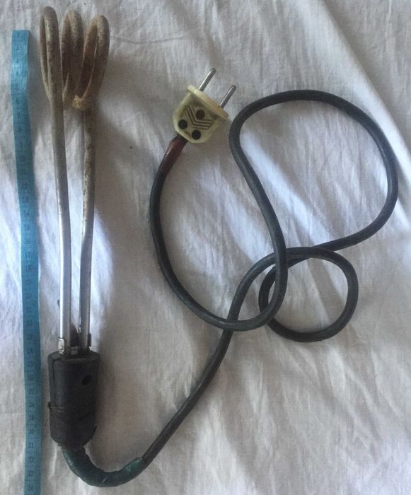 Электрокипятильник СССР большой 30 см от сети 220 Вт отлично работает