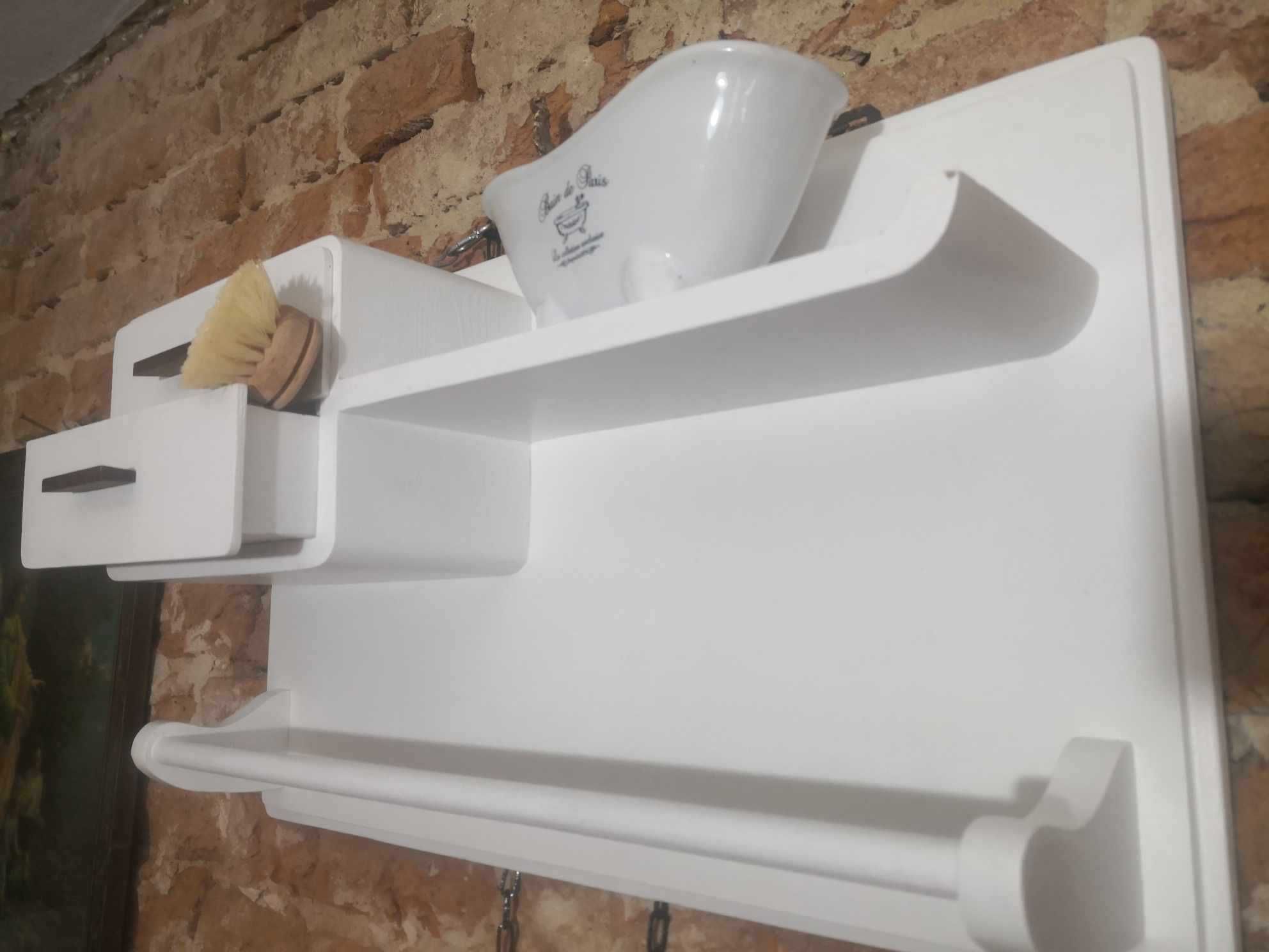 półeczka szafka kuchenna łazienkowa prl teak design