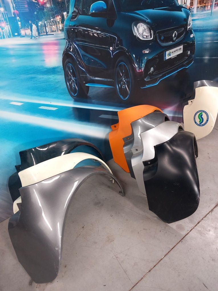 Guarda lamas traseiro esquerdo e direito Smart Fortwo 450 1G e 2G