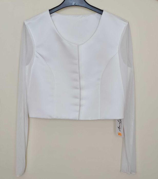 Bolerko ślubne nowe Amelia fashion białe