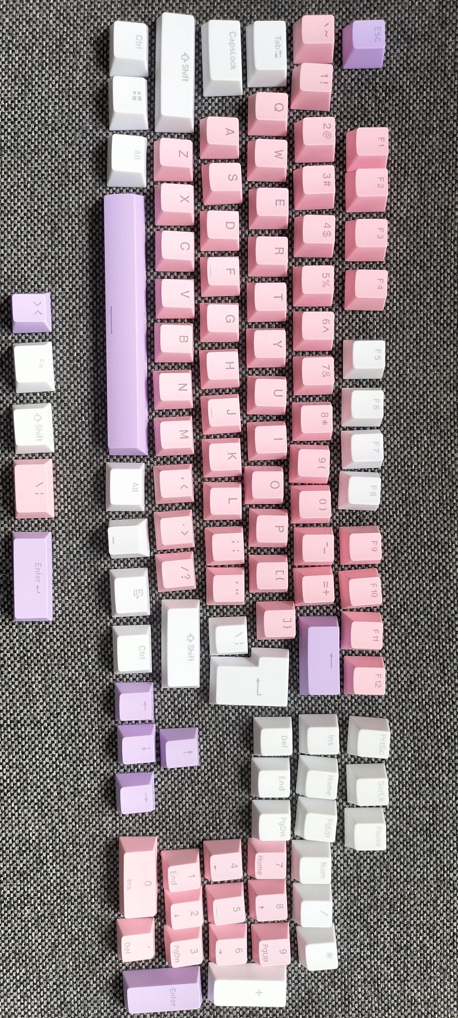 Keycaps, nasadki na klawisze klawiatury mechanicznej NOWE 108 szt