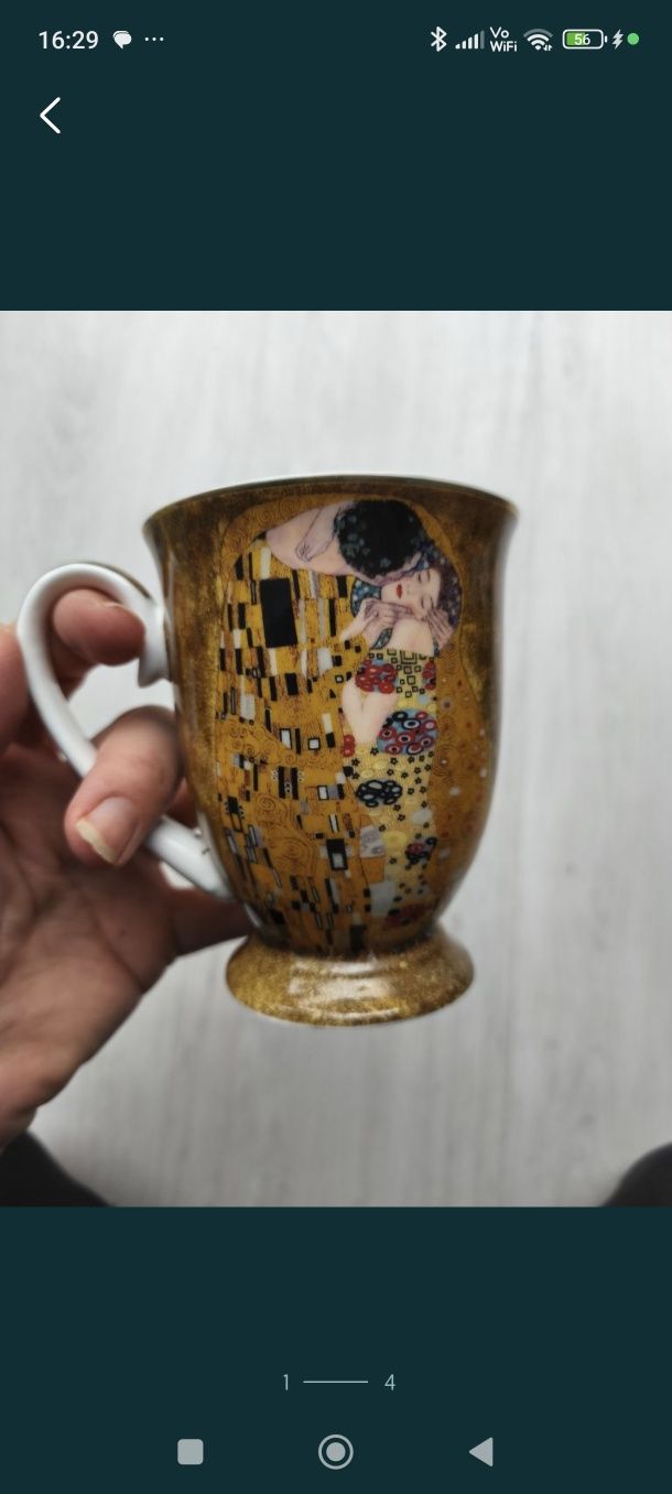 Kubek Klimt Pocałunek Isabel Queen Collection