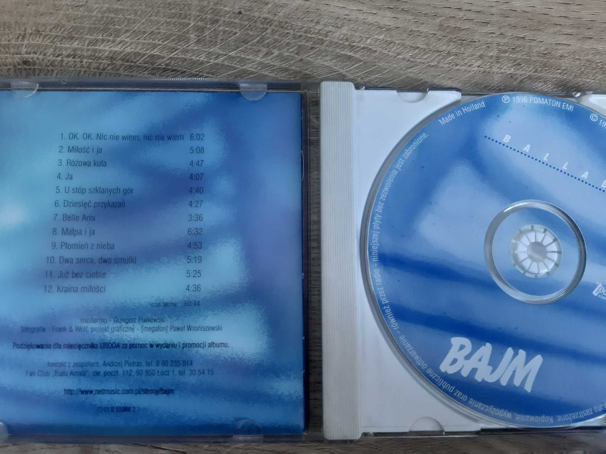 płyta CD Bajm Ballady 1996 polski rock