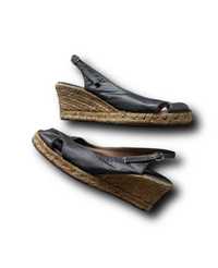 Buty damskie espadryle koturn  lato Sissei Made in Spain 40 szare