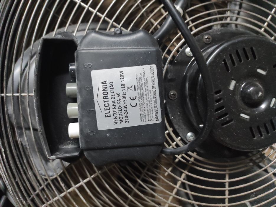 Ventoinha a funcionar