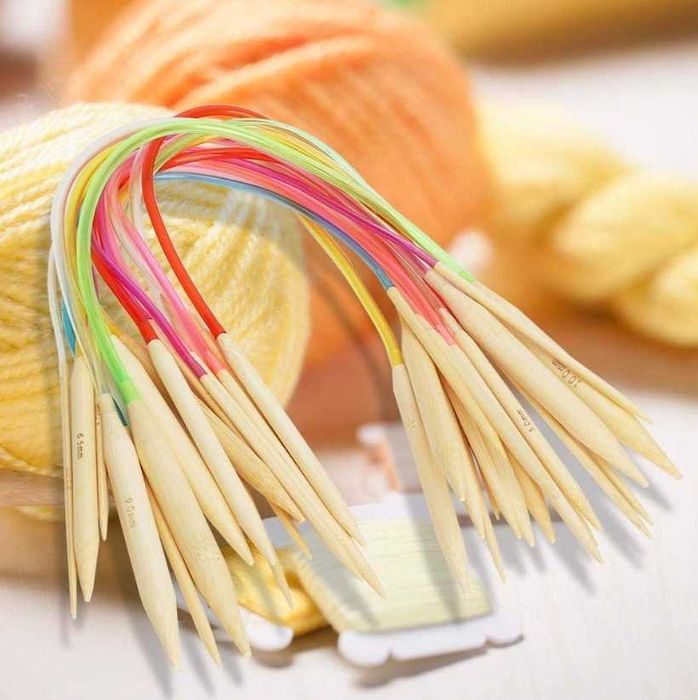 Спиці для в'язання / спицы для вязания / набір 18 штук - 40 см довжина