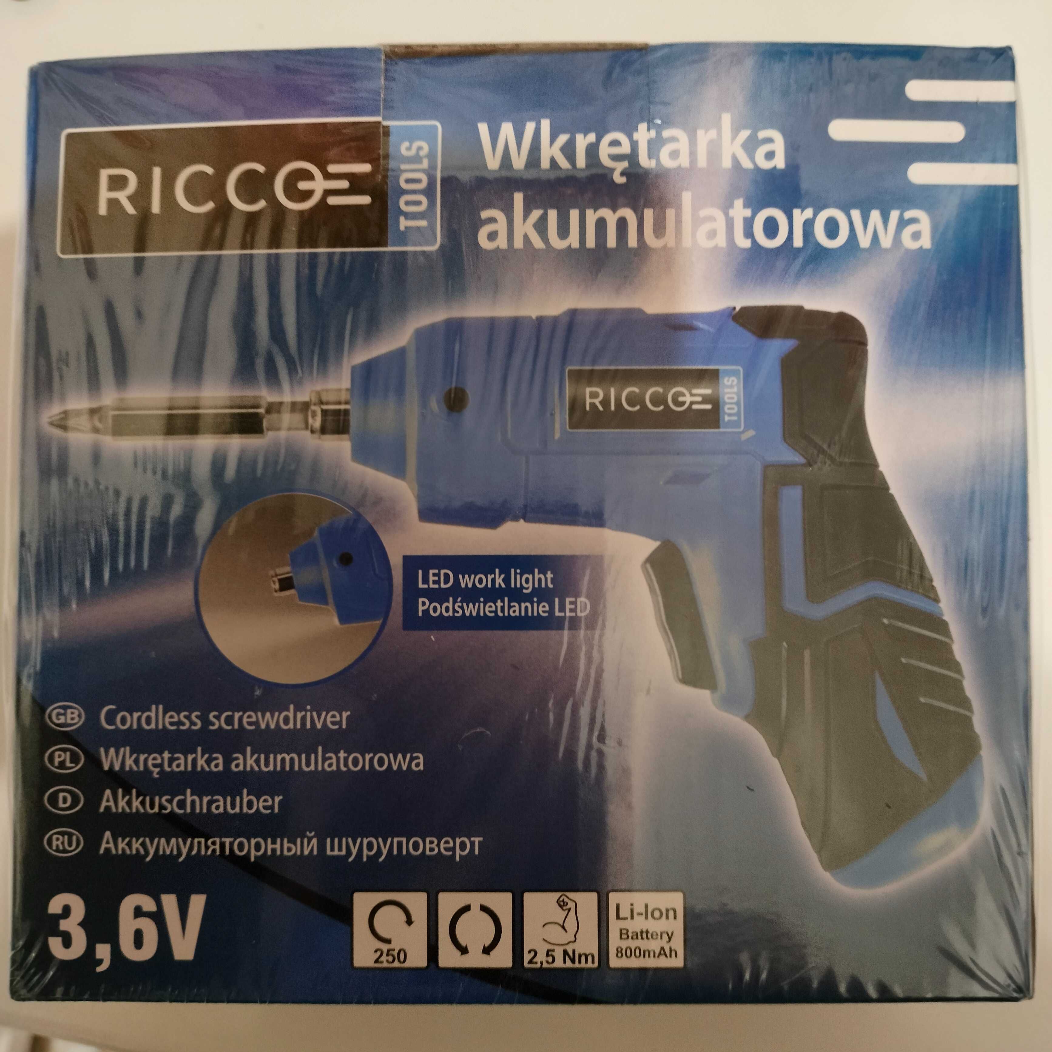 Wkrętarka akumulatorowa 3,6 V RICCO TOOLS