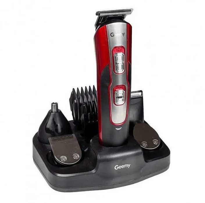 Аккумуляторная машинка для стрижки Geemy Gm-592, 10 в 1