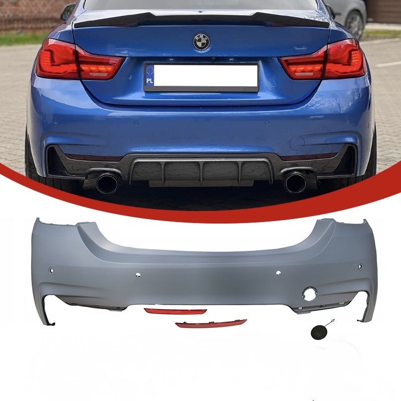 BMW F36 GRAN COUPE Zderzak Tylny M-Pakiet Pdc Dyfuzor