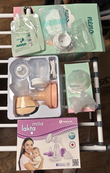 Laktator Neno Primo, dwa rozmiary lejka, laktator ręczny