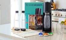 SodaStream Terra Czarny Saturator 2xButelki 1L Nabojem Próbkami GRATIS