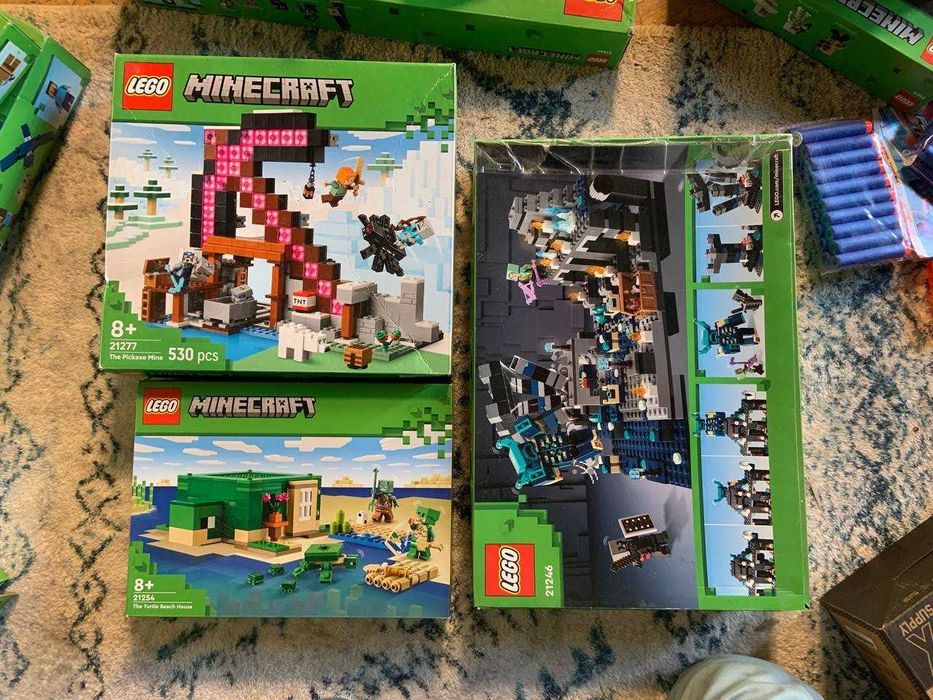 Grande Coleção LEGO Minecraft – Completa com Instruções