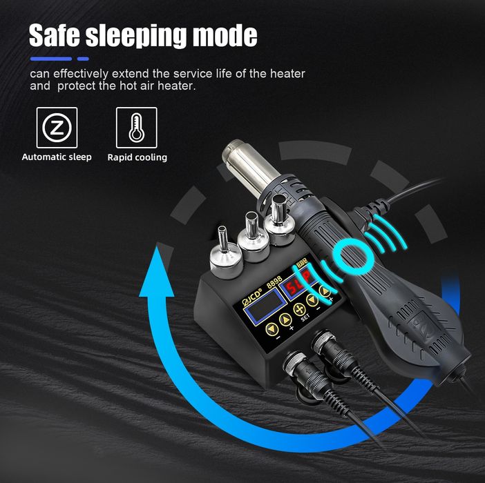 Паяльна станція 2 в 1 JCD 8898 Нова