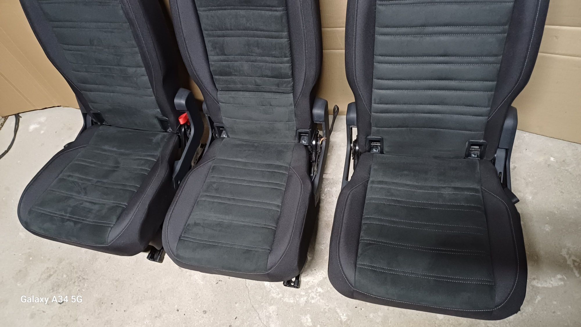 Fotel siedzenie wolkswagen touran ll 15r alkantara