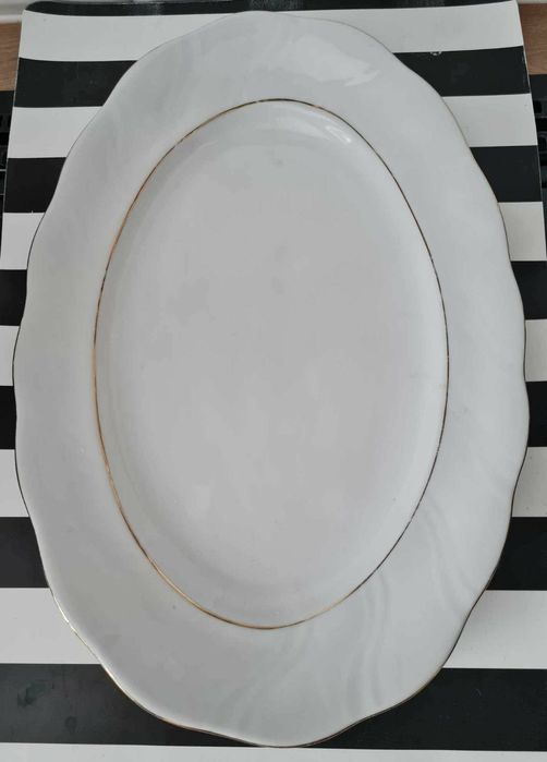 Porcelana patera półmisek misa dzbanek komplet 3 sztuki