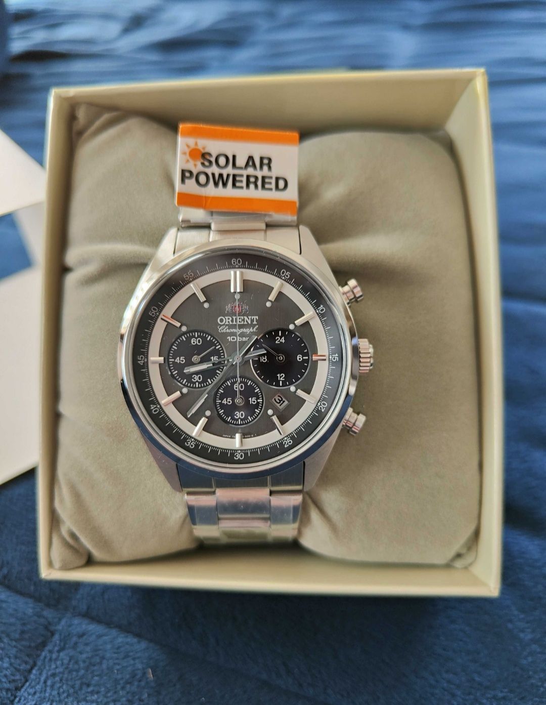 NOWY Sportowy zegarek Orient 70's solar chronograf WV0011TX 42mm
