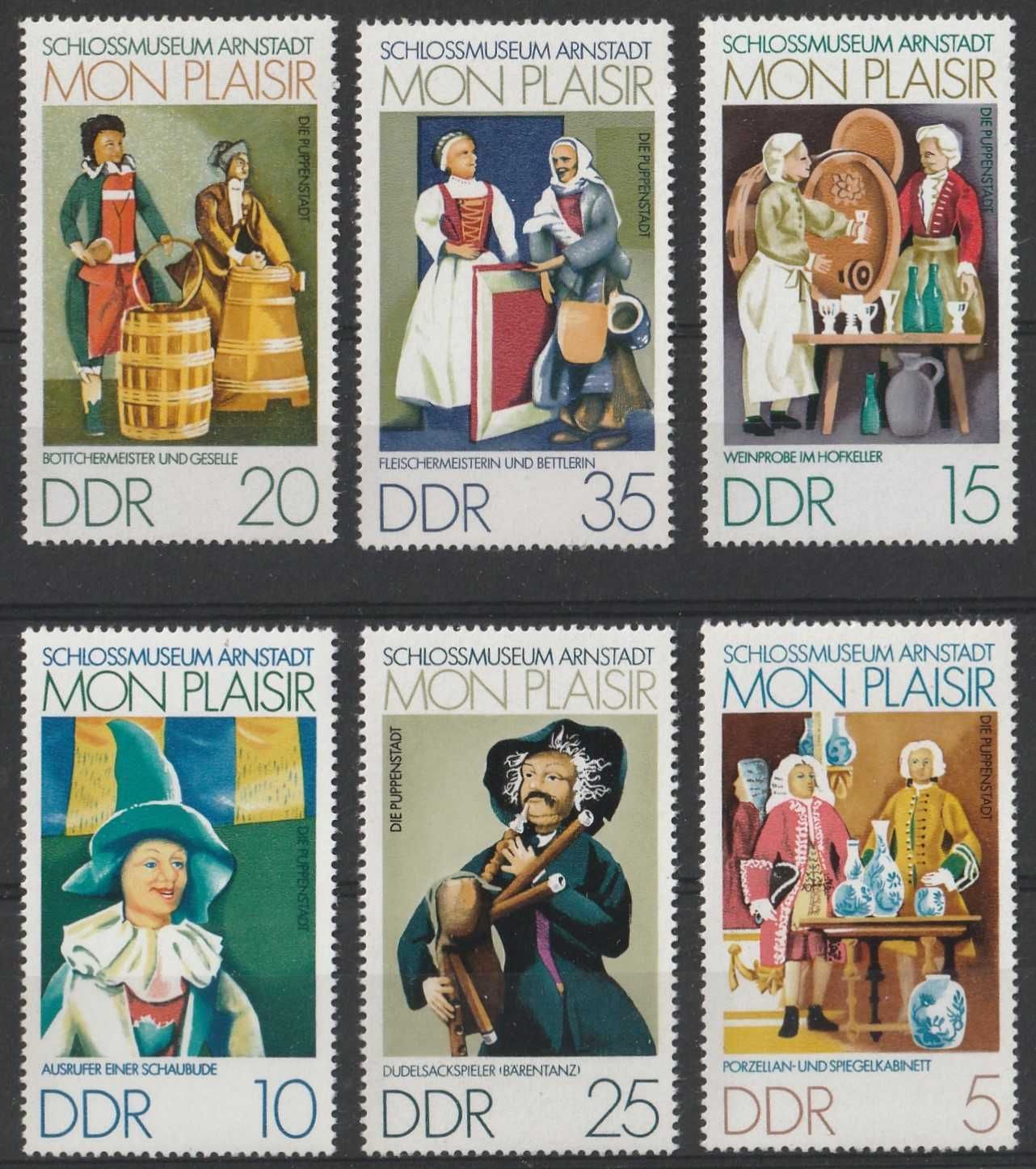 znaczki Niemcy NRD DDR - Muzeum ARNSTADT  - czyste **