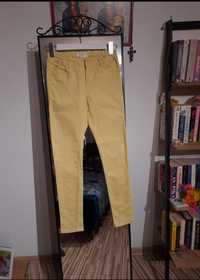 Żółte jeansy dziewczece
