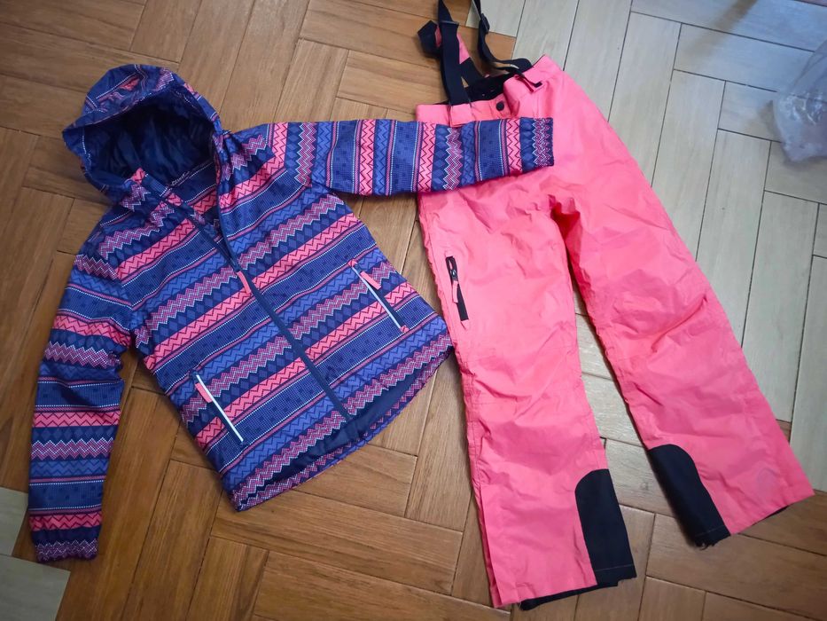 Kombinezon narciarski CRIVIT spodnie kurtka 128/134cm dziewczynka