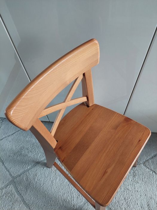 Krzeslo IKEA INGLOF dla dziecka drewno
