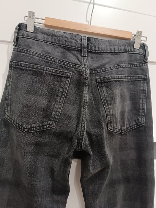 Jeansy spodnie Zara krata rozmiar 32 nowe!