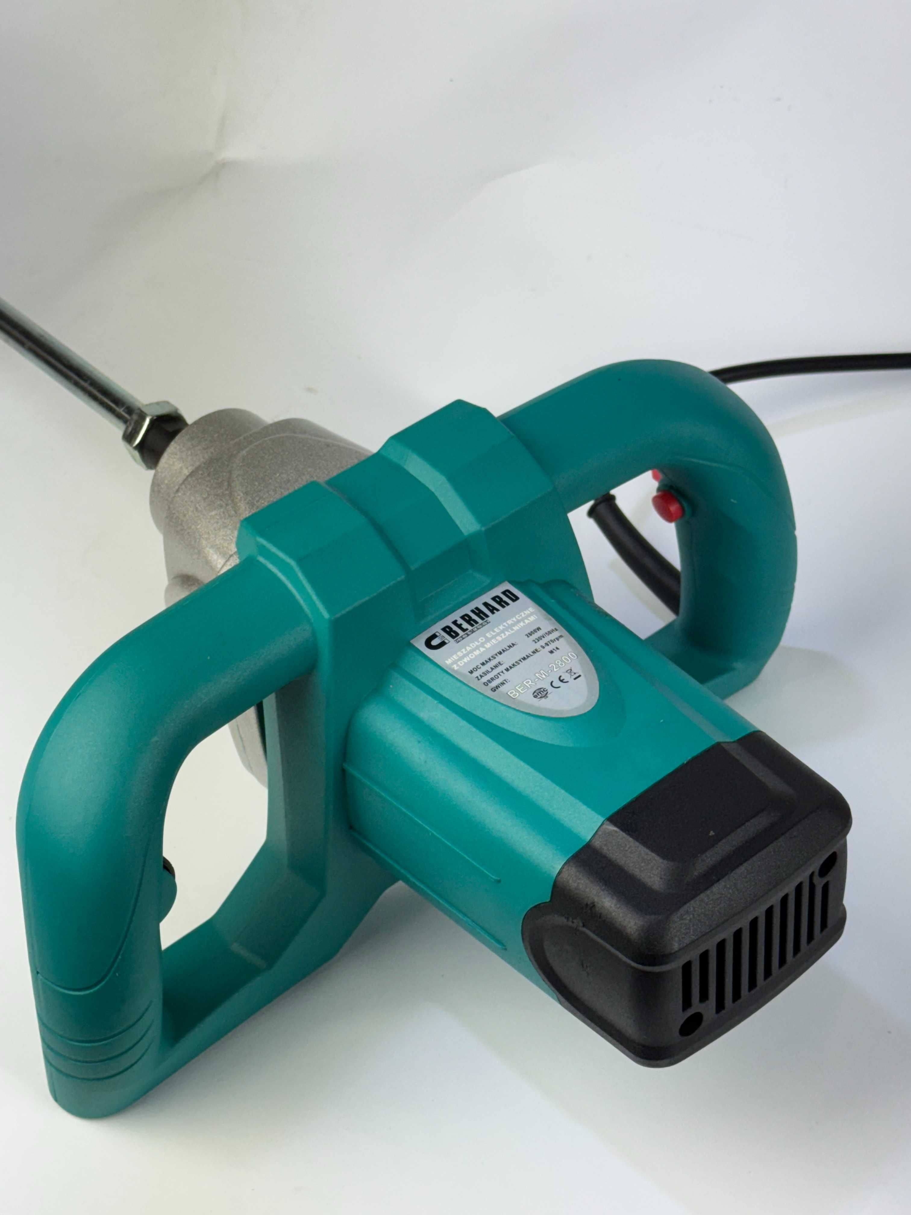 Mieszadło BERHARD elektryczne do zapraw kleju farb gipsu 2x śmigło