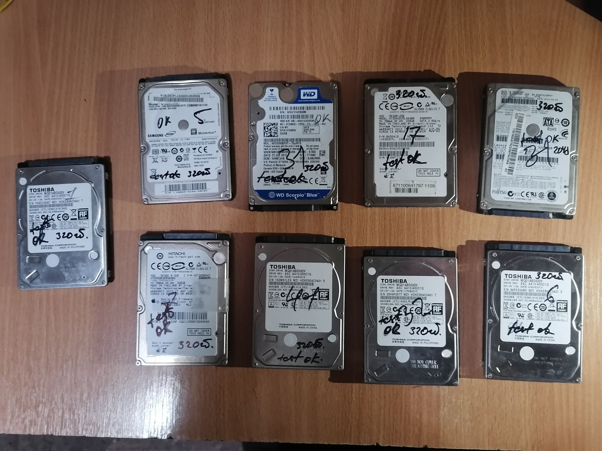 Продам ноутбучні HDD різних об'ємів.