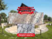 Kostka brukowa PORTOS DROGBRUK chodnik, podjazd, taras projekt gratis